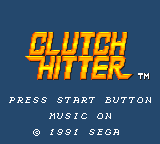 Заставка игры Clutch Hitter